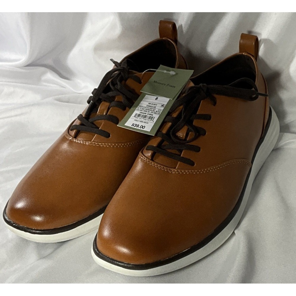 Men's Luis Hybrid Oxford Sneakers - Goodfellow & Co Cognac Size 8 (MSRP $39)